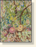 Autumn Flowers in Wood