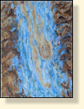 Human in Waterfall